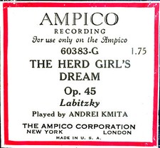 Ampico THE HERD GIRL'S DREAM