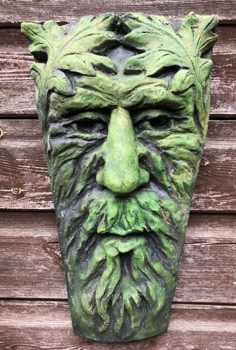 Green man wall - , stone