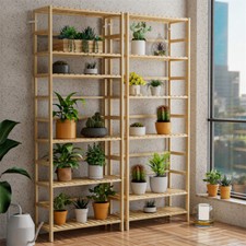 6-Tier Bamboo Shelf Tall