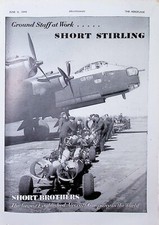1944 Short Stirling Bomber Ad