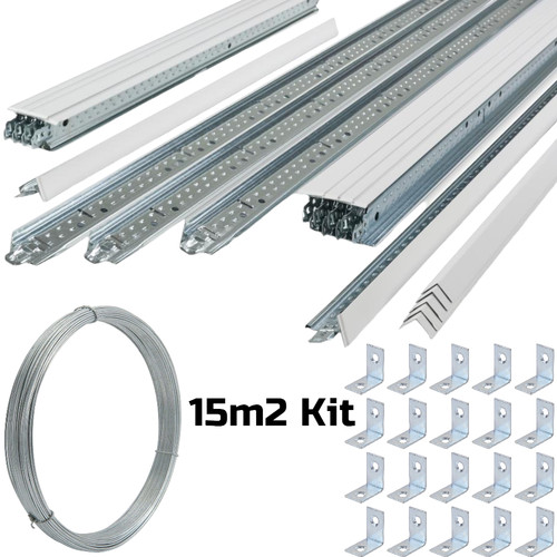 15m2 white suspended - 15m2,