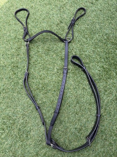 Black leather pony sized - black,