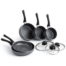 8 Piece Pan Set, Granite