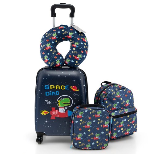 Costway 5pcs kids luggage set - kids,