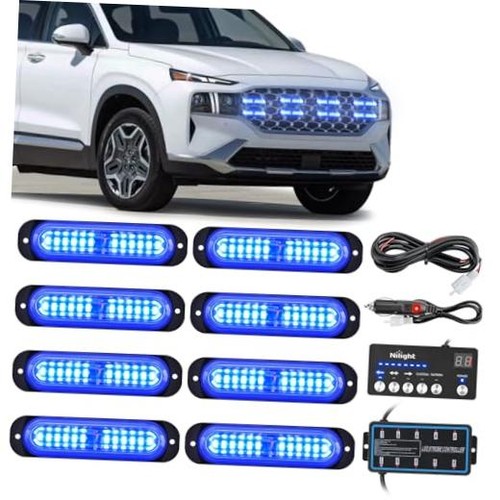 8pcs led strobe lights with - led,