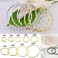 Pair clip twisted hoop - of, on