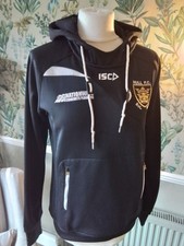 Hull Fc Top ladies Sweatshirt Hoody Black White Rugby League uk 8