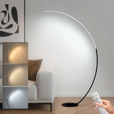 POWROL Arc Floor Lamp for Living Room, 165CM Modern LED Standing Floor Lamps,