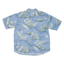 SUMMA Mens Hawaiian Shirt Blue