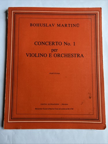 Bohuslav martinu concerto 1 - martinu,
