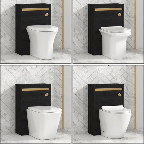 500mm matt black back wall - 500mm,