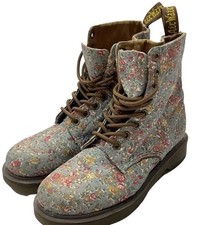Dr martens floral boots size 6