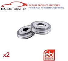 BRAKE DRUM PAIR SET REAR FEBI
