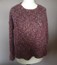 M&S Indigo Claret Chunky Knit