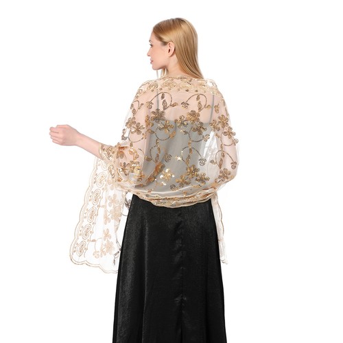 Sparkly sequin wrap wedding - sparkly,