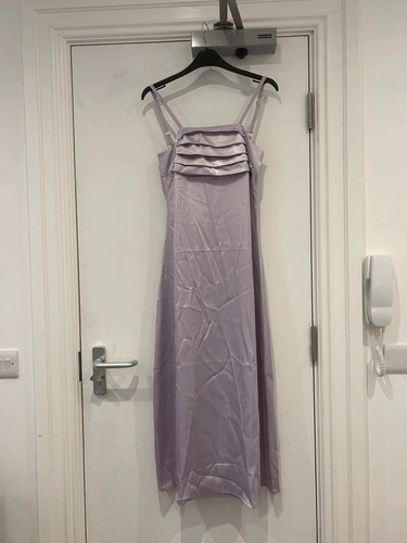 Zara lilac satin - , pleated