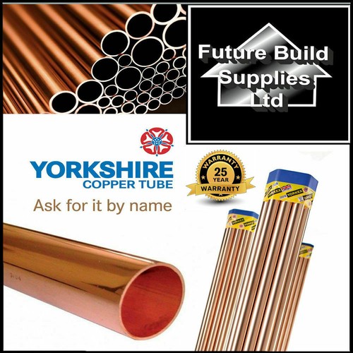 Yorkshire copper pipe tube - tube, 3m
