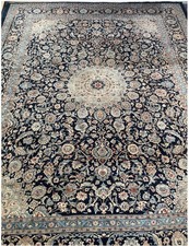 Large Hand-Knotted Kashmar