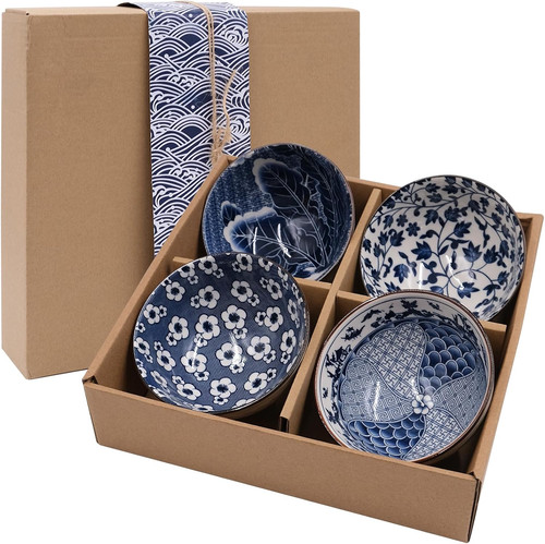 4pcs ceramic bowls - ceramic, ice