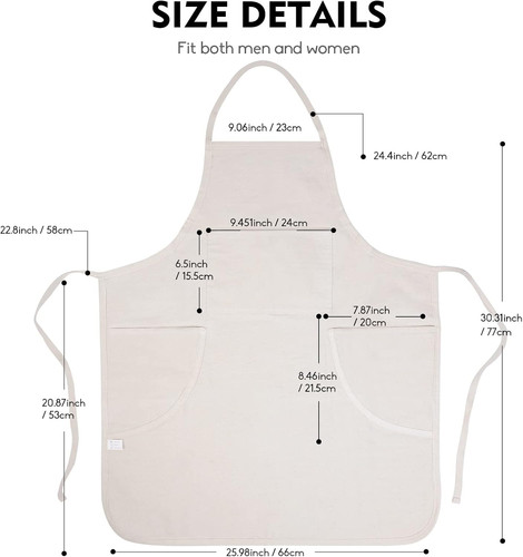 Artist apron with pockets art - apron,