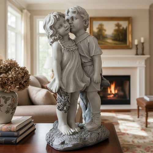 Young sweethearts kissing - young,