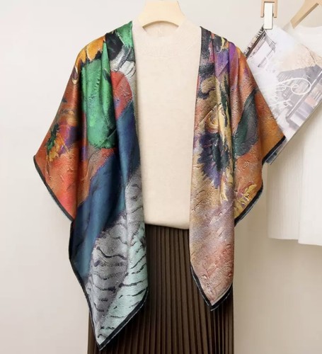 100 mulberry silk scarf in - mulberry,