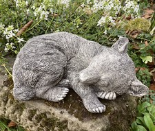 Stone garden curled lying - curled,