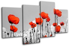 Poppies Flowers Floral MULTI