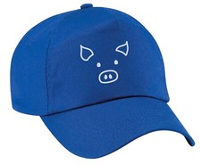 pig face, baseball cap, animal farm farmer piglet sty trotters snout pink 6925