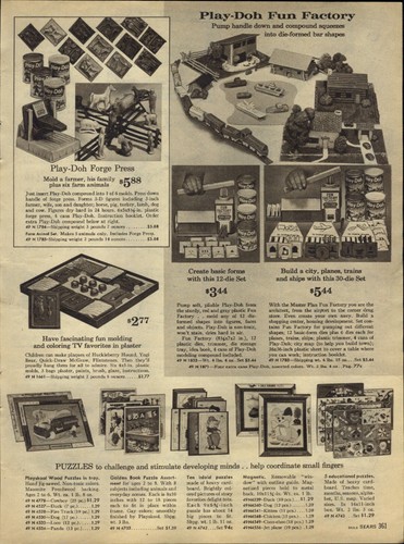 1963 paper play doh - ad, fun