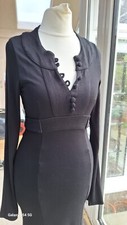 Amaranto long black dress size 8, new with tag