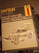 Datsun Sunny Owner's Workshop Manual by Alec J. Jones (Hardback, 1980)