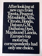 Lancia Delta Overview Brochure 1980 with dealer list 8 A4 Pages Perfect