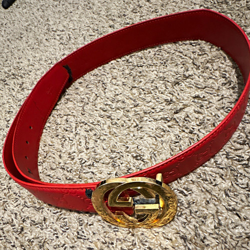 Gucci red double logo - gucci,