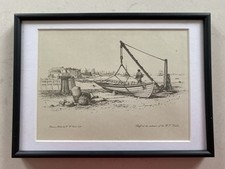 Print of Sailing Skiff at W