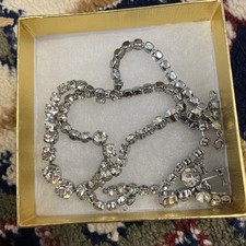 Set Of Costume Jewellery Screw Earrings Necklace And Bracelet