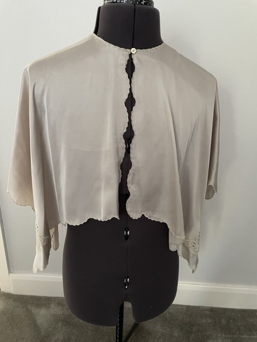 Zara embroidered cape satin - embroidered, cape,
