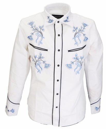 White blue western cowboy - western,