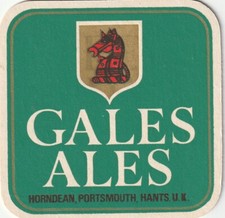BEER MAT - GALE & CO BREWERY - GALES ALES - (Cat No 001) - (1978)