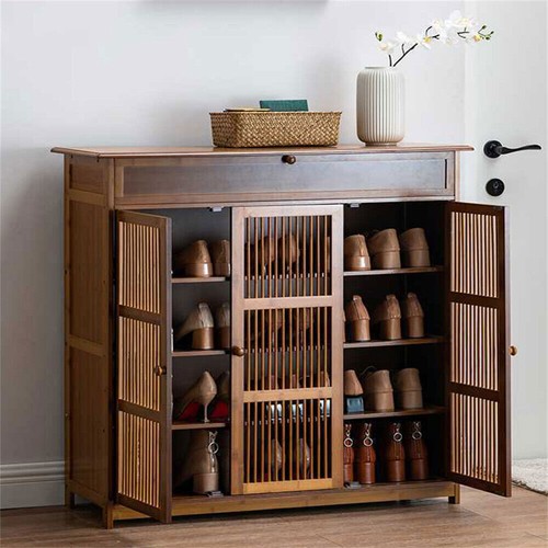 Large wooden shoe cabinet - shoe,