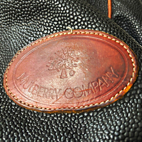 Mulberry black leather duffle - black,