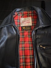 Aero Leather Heavy Steerhide Highwayman Jacket Limited Edition, black