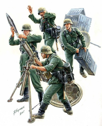 Zvezda german 120mm - 1:35,