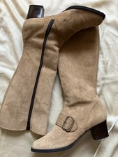 Vintage 1970’s Hush Puppy Beige Suede Long Boots