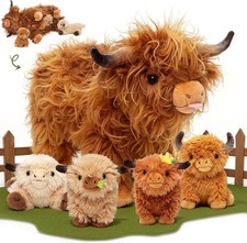 OUOZZZ Highland Cow Teddy –