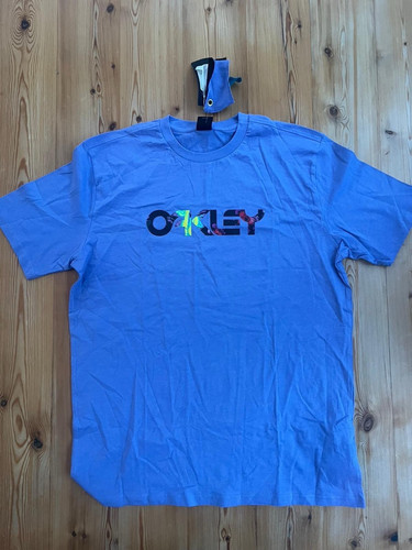 Oakley men blue crew neck - oakley,