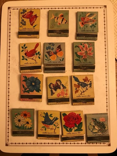 Ohio blue tip match books - ohio,