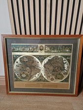 Antique World Map Blaeu Wall