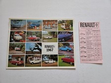 RENAULT CARAVELLE 16 1100 8 GORDINI DAUPHINE 4 SALES BROCHURE 1966