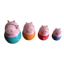 Peppa Pig Tomy Toomies Nesting Family Russian Doll Style Toy Bath Plastic vgc